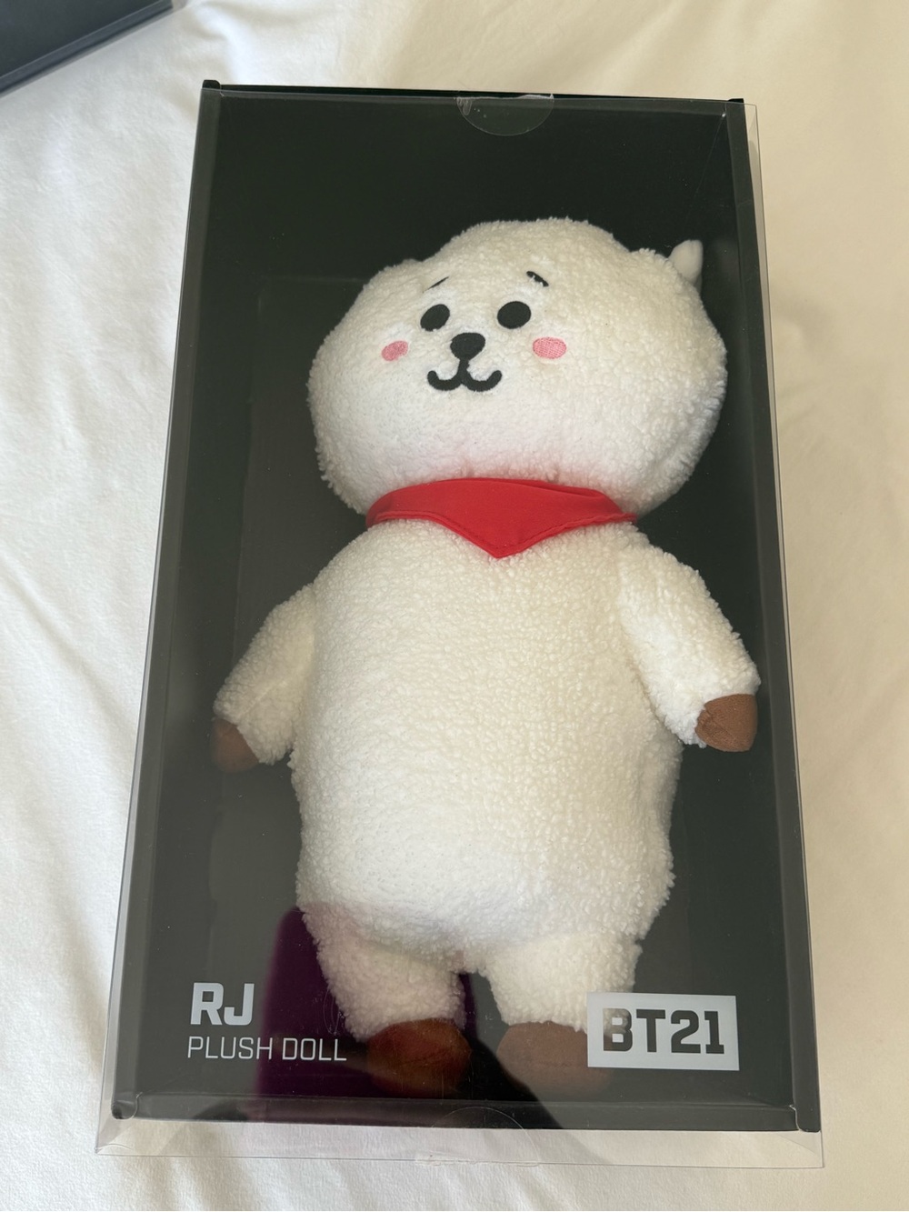 RJ White Plush Toy with Red Scarf - Official